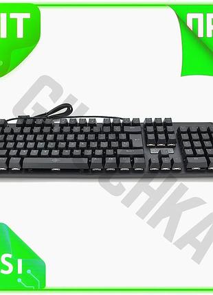 Ve механическая клавиатура usb jedel new version черная 104 клавиши для игр и работы проводная с длинн n6w_ver