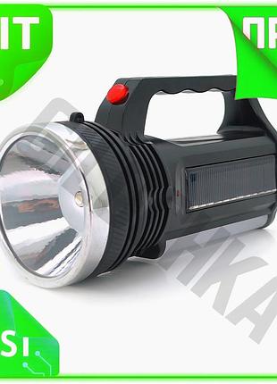 Ve фонарь поисковый forlife 1led+cob new version t6 10w для походов и ремонта аккумуляторный с солнечн n6w_ver