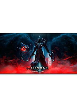 Килимок тканинний voltronic diablo5 400*900 мм з боковою прошивкою 2 мм для комп'ютера ігровий килимок ve-33