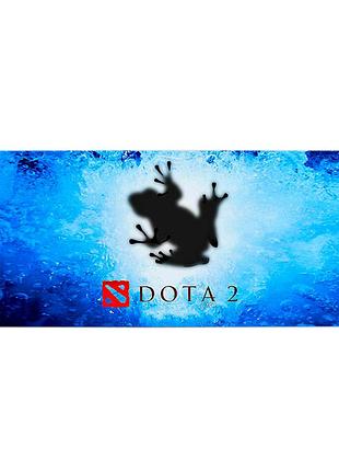 Килимок для миші dota2 frog 300*700 мм синій 3 мм ігровий килимок для комп'ютера геймерський килимок ve-33
