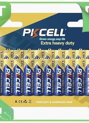 Ve батарейка солевая pkcell aa new version 1.5v 24 штуки блистер для пультов игрушек фонариков и дикто n6w_ver