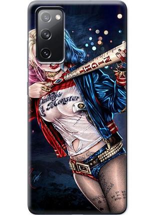 Чехол силиконовый с картинкой на samsung galaxy s20 fe (g780) (харли квинн, harley quinn)
