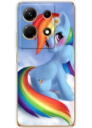 Чехол силиконовый с картинкой на infinix note 30 4g (литл пони, my little pony)