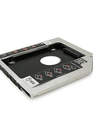 Адаптер hdd 2.5'' 9.5 mm sata/msata hdc-25 для ноутбука замена оптического привода расширение памяти ve-33