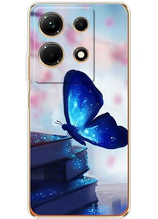 Чехол силиконовый с картинкой на infinix note 30 4g (бабочка)