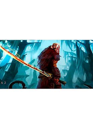Килимок dota2 blyde half-wolf 300*700 мм геймерський килимок для комп'ютера ігровий аксесуар 3 мм ve-33