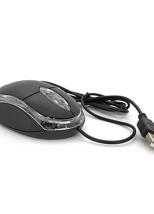 Мышь проводная jedel tb220 black usb оптическая компьютерная мышка для работы и игр с подсветкой ve-33