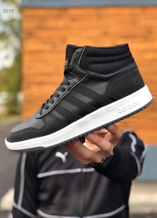 Adidas hi black white, кроссовки адидас