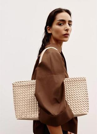 Нова плетена трендова сумка zara