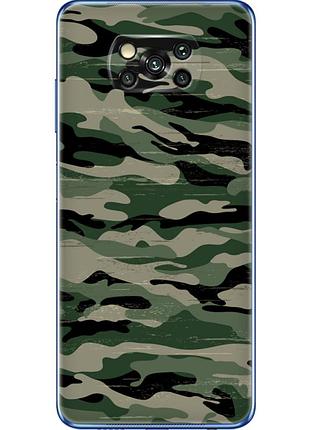 Чехол силиконовый с картинкой на xiaomi poco x3 pro (патриотический, камуфляж)