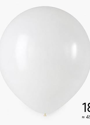 Шарики латексные пастель белый 18'' 45см