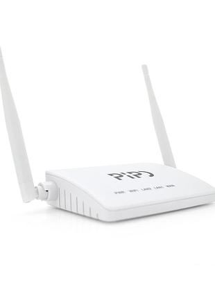 Бездротовий wi-fi router pipo pp323 300mbps з двома антенами 2x3dbi домашній маршрутизатор для інтернету ve-33