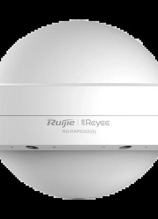 Точка доступу ruijie reyee rg-rap6262(g) wi-fi 6 ax1800 вулична всеспрямована