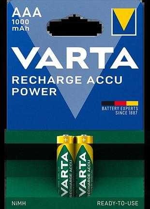 Аккумулятор aaa varta rechargeable accu 1000mah bli 2 ni-mh (ready 2 use)
