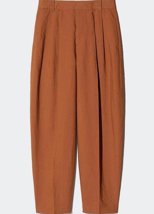 Брюки uniqlo из льняной смеси