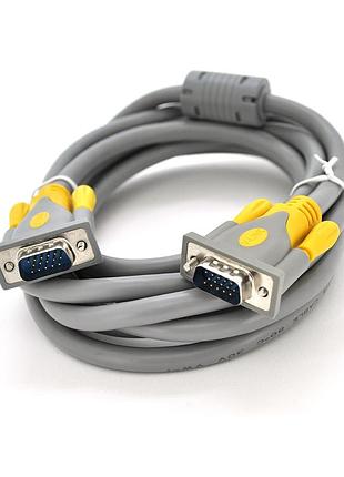 Кабель merlion vga 3+6 high speed 3м тато-тато 1080p для комп'ютера монітора проектора ve-33