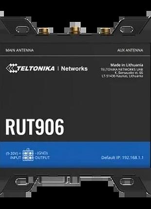 Промышленный сотовый маршрутизатор teltonika rut906 4g lte + wi-fi + rs-232/rs-485