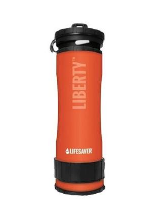 Портативная бутылка для очистки воды lifesaver liberty orange