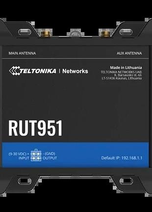 Промышленный сотовый маршрутизатор teltonika rut951 4g lte + wi-fi