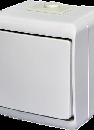 Выключатель 1-клавишный накладной, белый, ip 54 eti hermetics 4668000