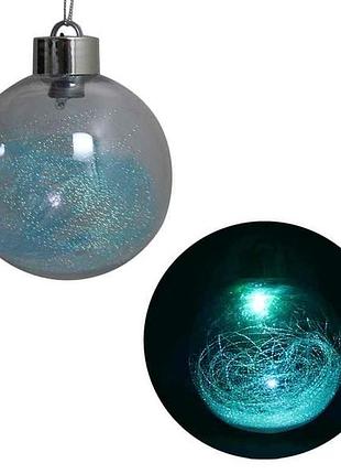 Шарик новогодний led нити разным цветом 10cм. dscn9975 тм китай