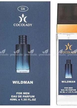 Парфюмированная вода для мужчин 40мл wildman аромат dior sauvage тм cocolady