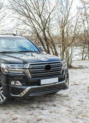 Передняя накладка 2016-2026 (executive 2016) белый для toyota land cruiser 200