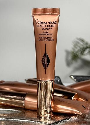 Рідкий хайлайтер charlotte tilbury beauty highlighter wand (pillow talk 2 medium) 5 ml mini
