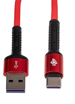 Кабель (шнур) lp usb 3.0 to usb type-c 5a с быстрой зарядкой (qc) 1м ls63c-5a