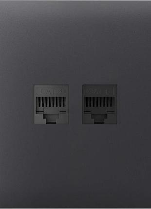 Фронтальная панель ajax solocover (lan) graphite