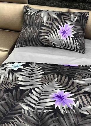 Комплект постельного белья евро printed 10027-11 80г/м2 closed 17-3802 gull (2н 57) микрофибра тм arcloud