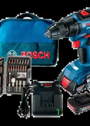 Аккумуляторная дрель-шуруповерт bosch gsr 18v-50 set (06019h5004)