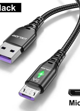 Кабель для быстрой зарядки телефона, смартфона usb - micro usb 1м. зарядный провод шнур microusb микро юсб ty8