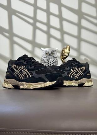 🌺женские кроссовки asics gel-nyc dark navy beige