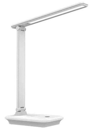 Светильник настольный 6w (белый) аккумулятор, usb (tl-15w) тм luxel