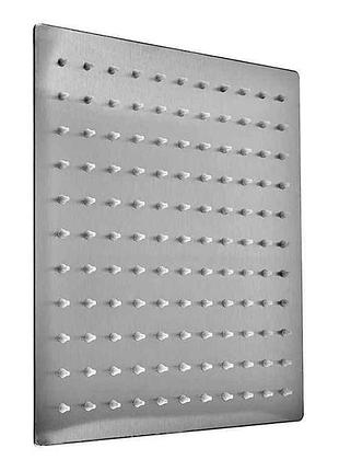 Лийка для душа потолочная нержавеющая сталь квадрат sh-006.sus-25x25cm (zx5009) тм zerix