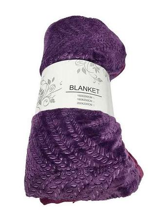 Плед 180х200см blanket плюшевий арт.t-6 тм prc