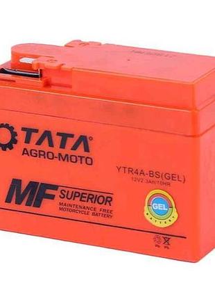 Аккумулятор гелевый 12v ytr4a-bs honda 115*49*86мм, akk-012 тм outdo