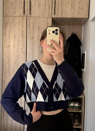 Кардиган на ґудзиках / кофтинка / вкорочений кардиган h&m