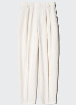 Брюки uniqlo из льняной смеси