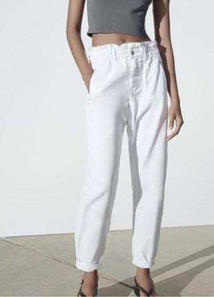 Білі джинси zara