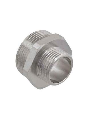 Нипель латунь, зз, dn40х25, 1 1/2 х1, никель, np0503 тм raftec