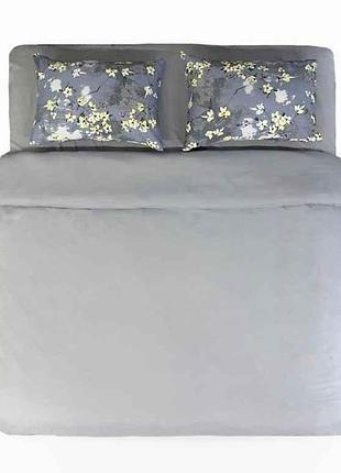 Комплект постельного белья евро printed 10050-9 80г/м2 closed 17-3802 gull (2н 57) микрофибра тм arcloud