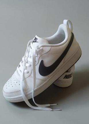 Кроссовки, кожаные, белые, размер 40, длина стельки 25 см, найк, nike
