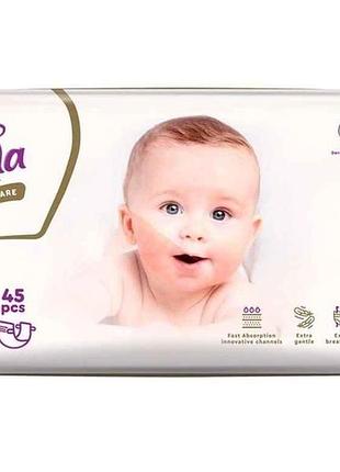 Підгузки р.2 45шт дитячі №2 elite care midi (3-5кг) тм dada