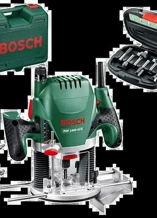 Фрезер + набор фрез bosch pof 1400 ace