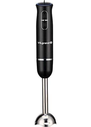 Блендер 600вт 12шв vbh6209 black турбо, led подсветка тм vilgrand