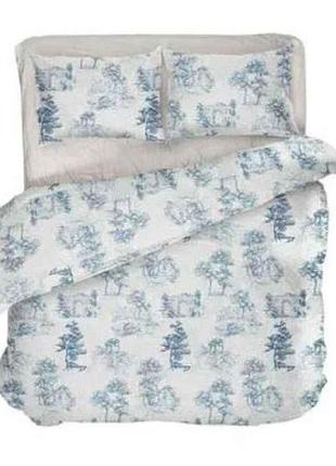 Комплект постельного белья 2-х сп (напечатанный, нав. 50*70 - 2шт) toile de jouy микрофибра тм daisy
