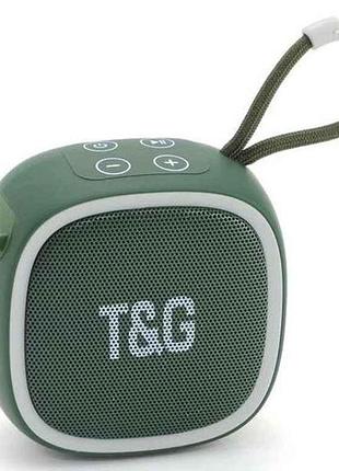 Портативная колонка bluetooth tg659, с функцией speakerphone, радио, green тм tg