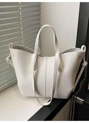 Сумка екошкіра білий жіноча 22*21,5*15см w1775-4 тм китай